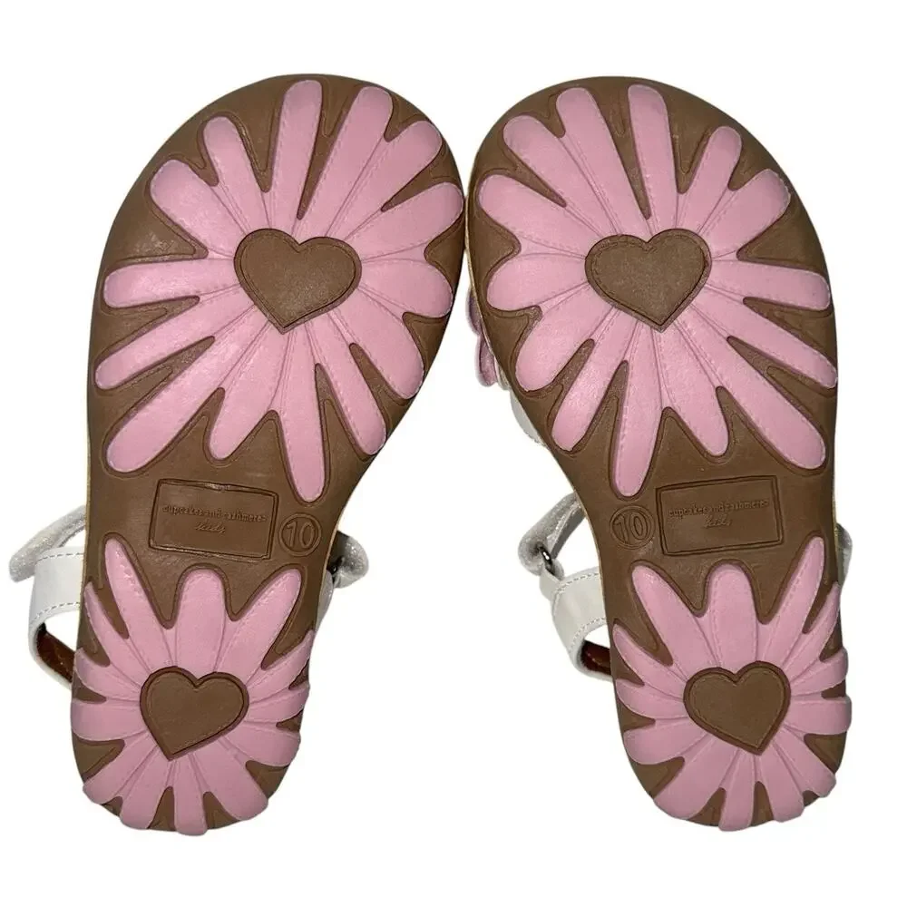 Cupcakes and Cashmere floral band Girls Adjustable Sandals SZ/10